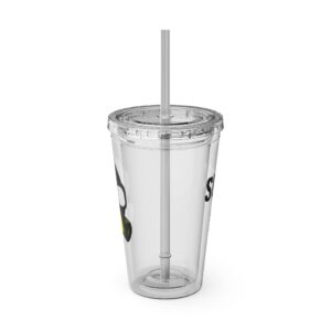 Sunsplash Tumbler with Straw, 16oz - SUCK IT